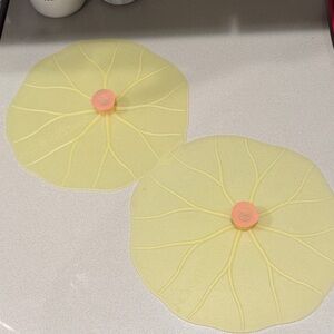 Charles Viancin Lily Pad Silicone Food Covers 10-Inch Set of Two